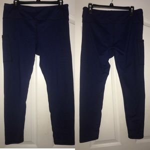Blue Pocket workout pants